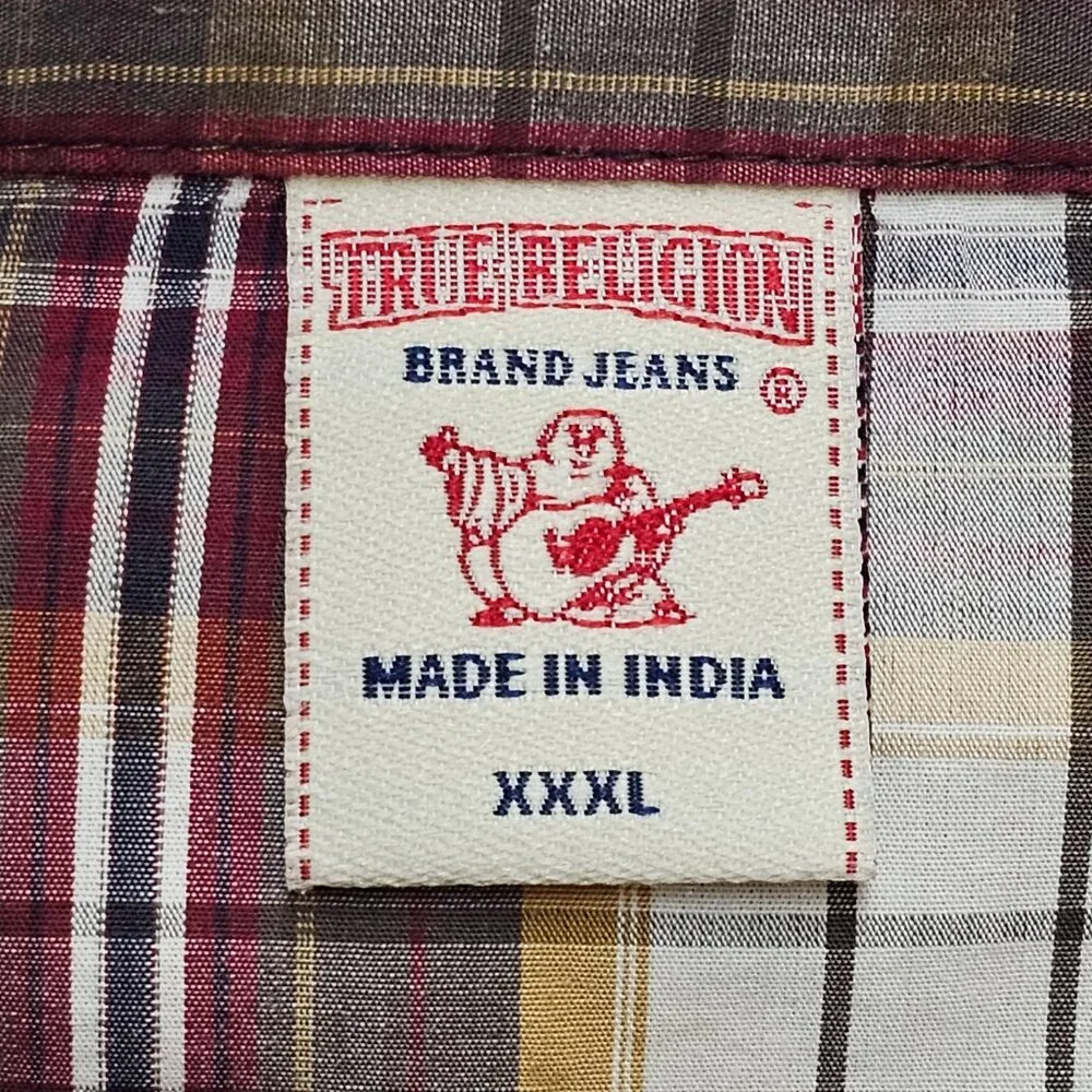 True Religion Western Style Snap Shirt XXXL